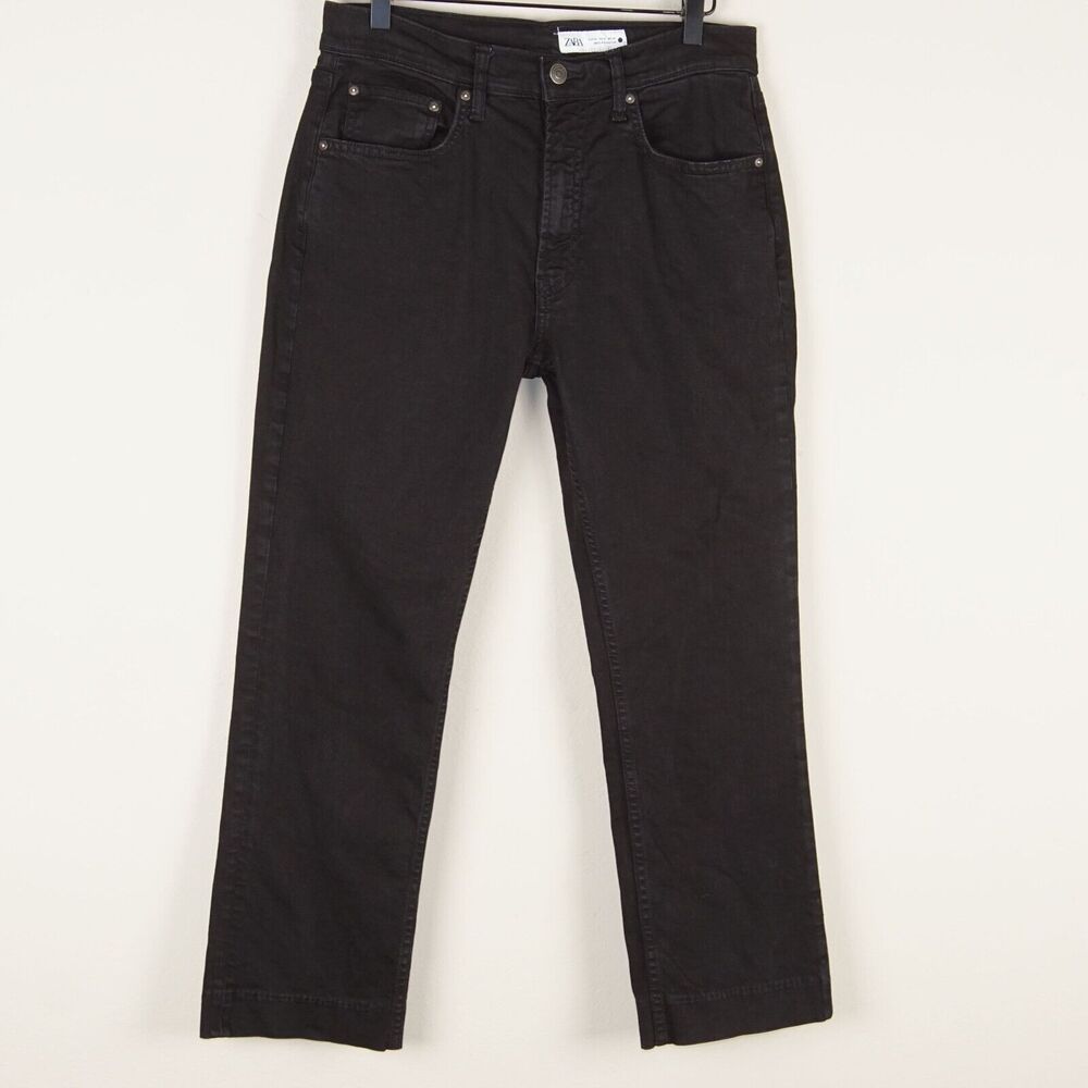 Zara Black Straight Leg Jeans